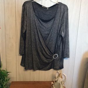 Choices Vintage Sparkling Evening Top Sz 2XX.